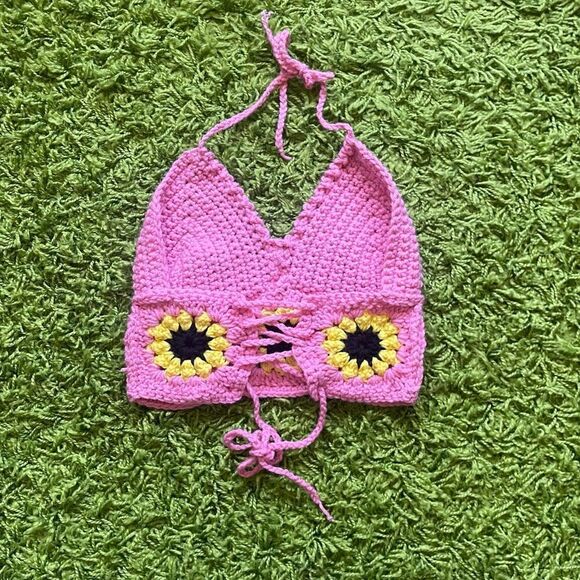 CROCHET HALTER TOP HANDMADE - Picture 6 of 13